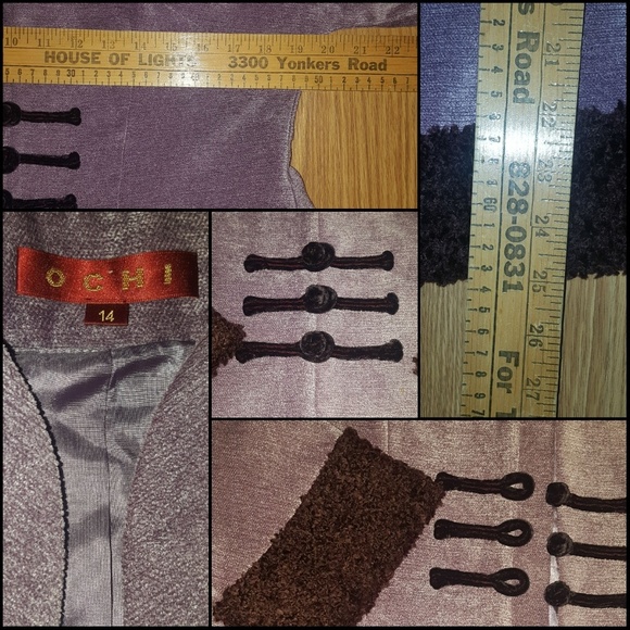 Stunning OCHI Victorian Purple Jacket Blazer EUC - Picture 9 of 12